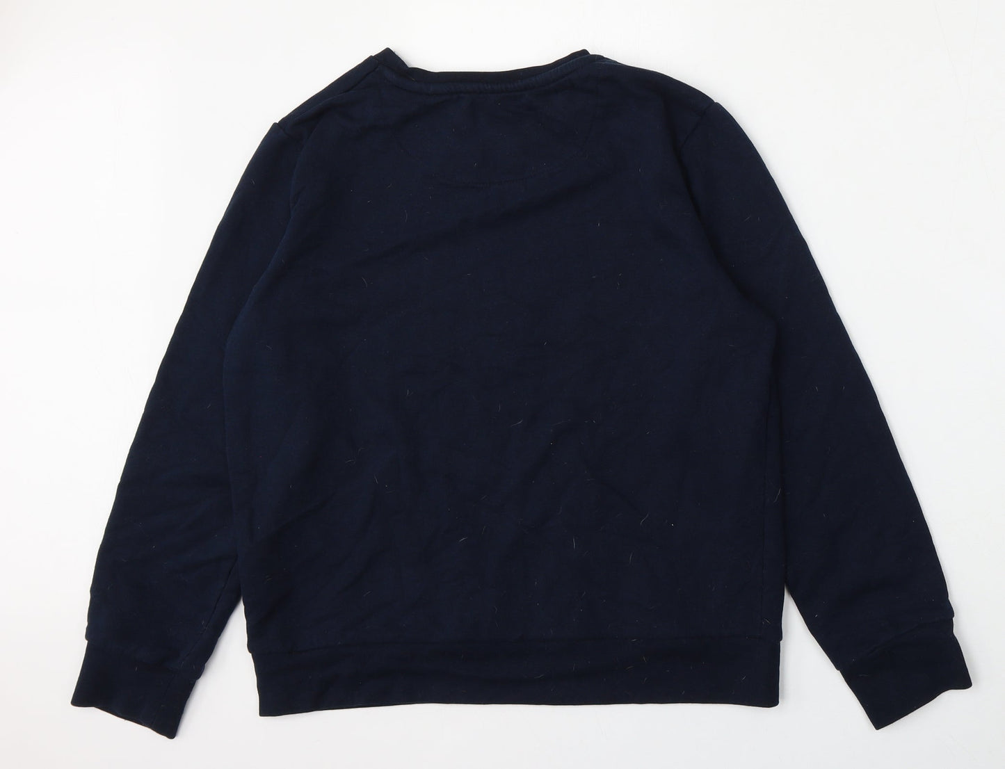 Mens UK Size M Brave Soul Blue Pullover Sweatshirt
