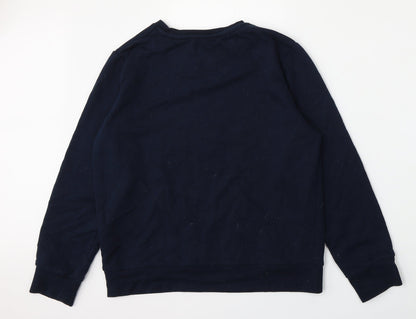 Mens UK Size M Brave Soul Blue Pullover Sweatshirt