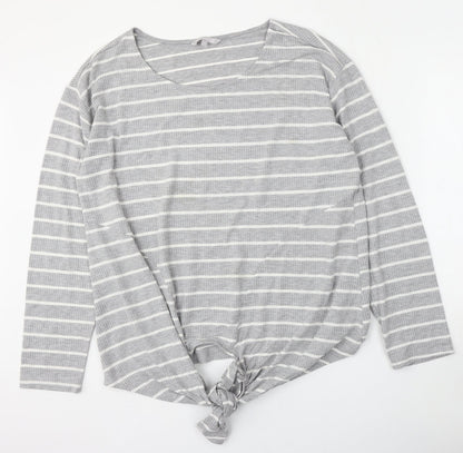 Womens UK Size 20 Red Herring Grey Pullover Jumper