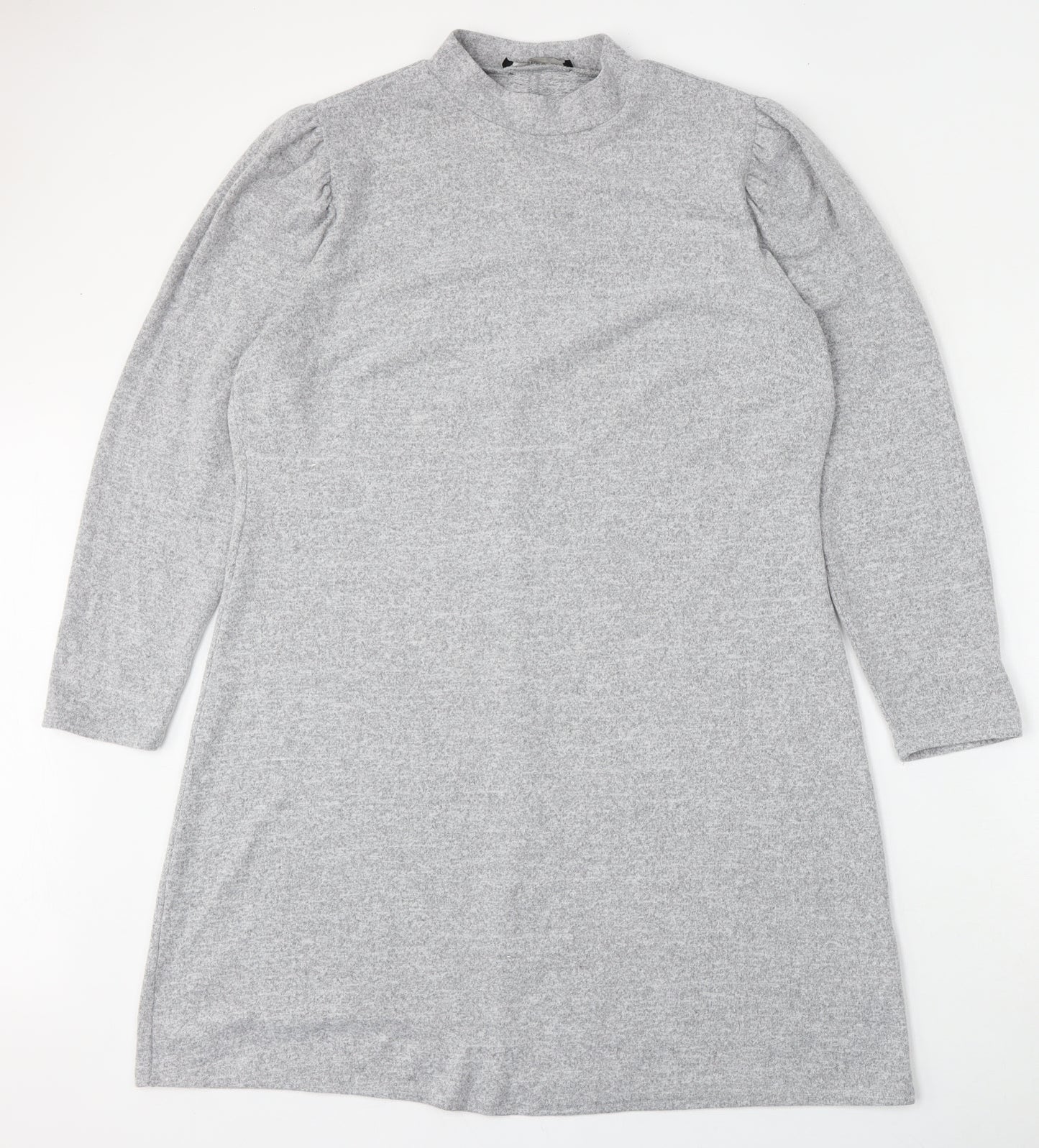 George Womens Grey Round Neck  Polyester Pullover Jumper Size 18