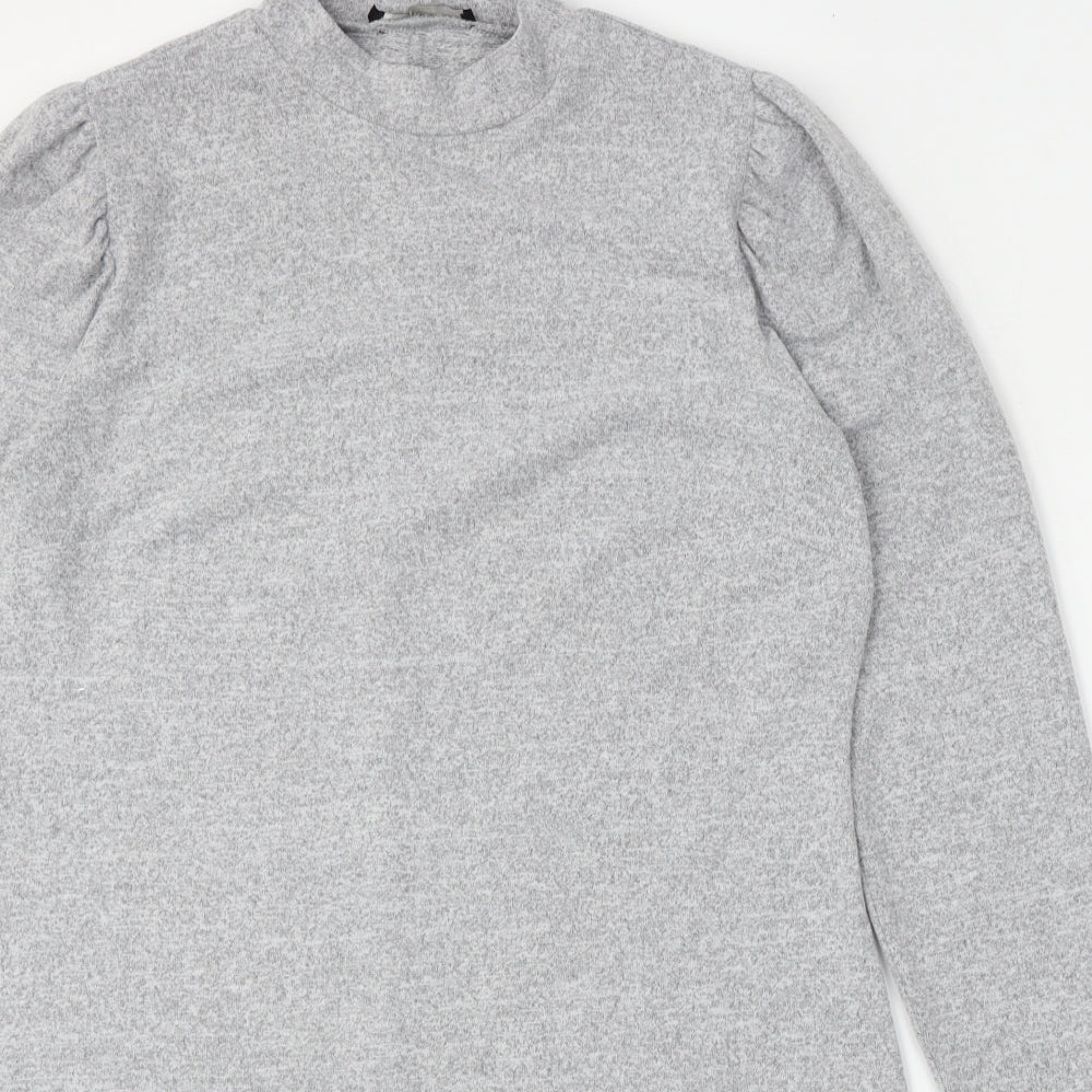 George Womens Grey Round Neck  Polyester Pullover Jumper Size 18