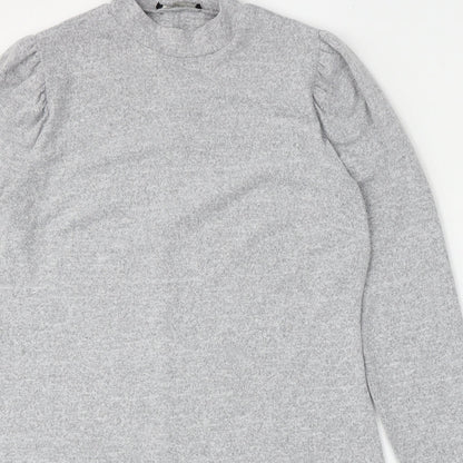 George Womens Grey Round Neck  Polyester Pullover Jumper Size 18