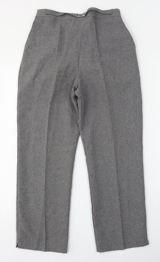 Womens UK Size 10 Mia Moda Regular Fit  Grey Trousers