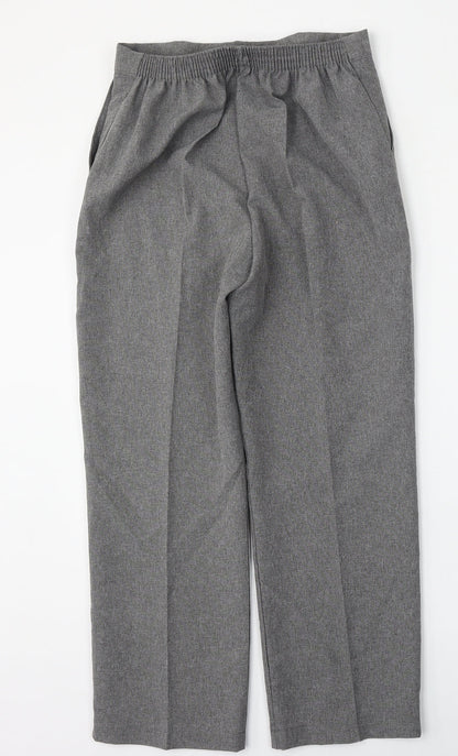 Womens UK Size 10 Mia Moda Regular Fit  Grey Trousers