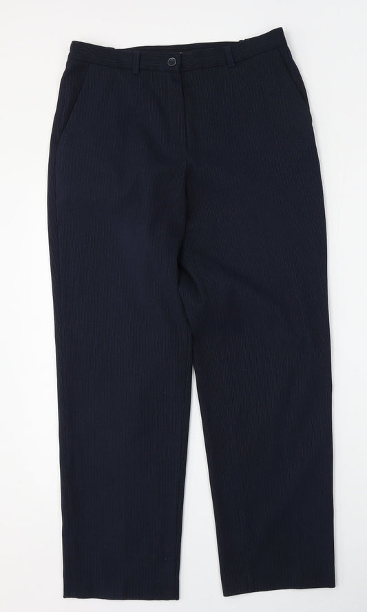 Womens UK Size 32 Brandtex Regular Fit  Blue Trousers