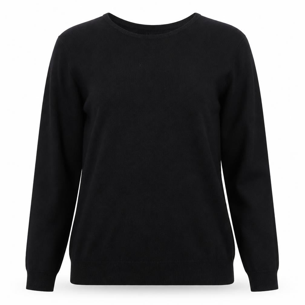 Womens UK Size S Isle Black Pullover Jumper