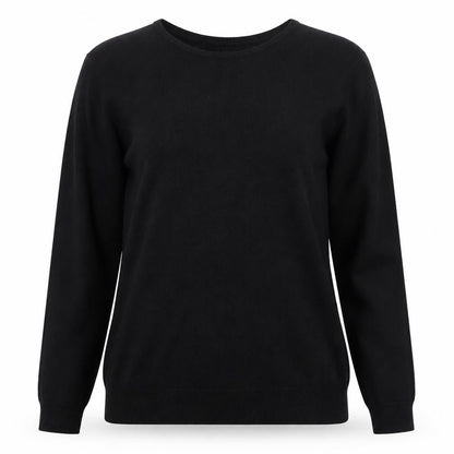 Womens UK Size S Isle Black Pullover Jumper
