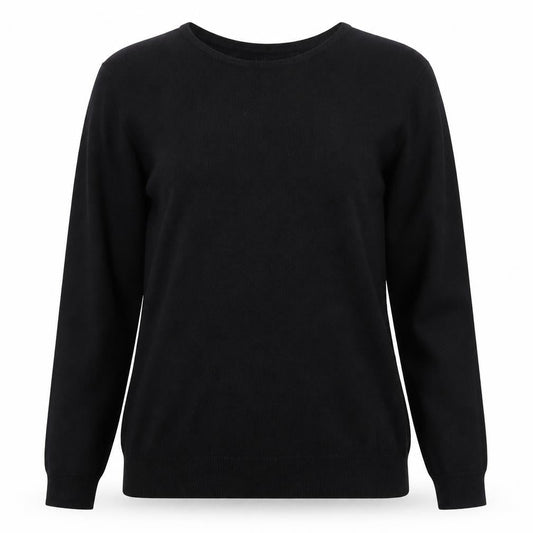 Womens UK Size S Isle Black Pullover Jumper