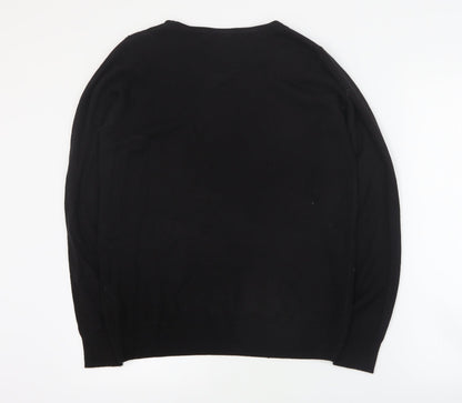 Womens UK Size S Isle Black Pullover Jumper