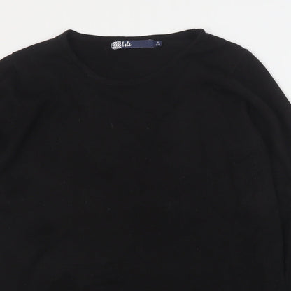 Womens UK Size S Isle Black Pullover Jumper