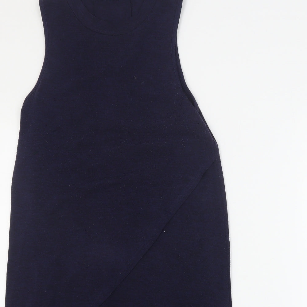 Womens UK Size 10 River Island Blue Basic Tank