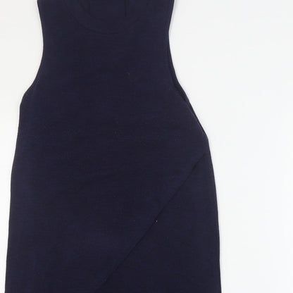 Womens UK Size 10 River Island Blue Basic Tank