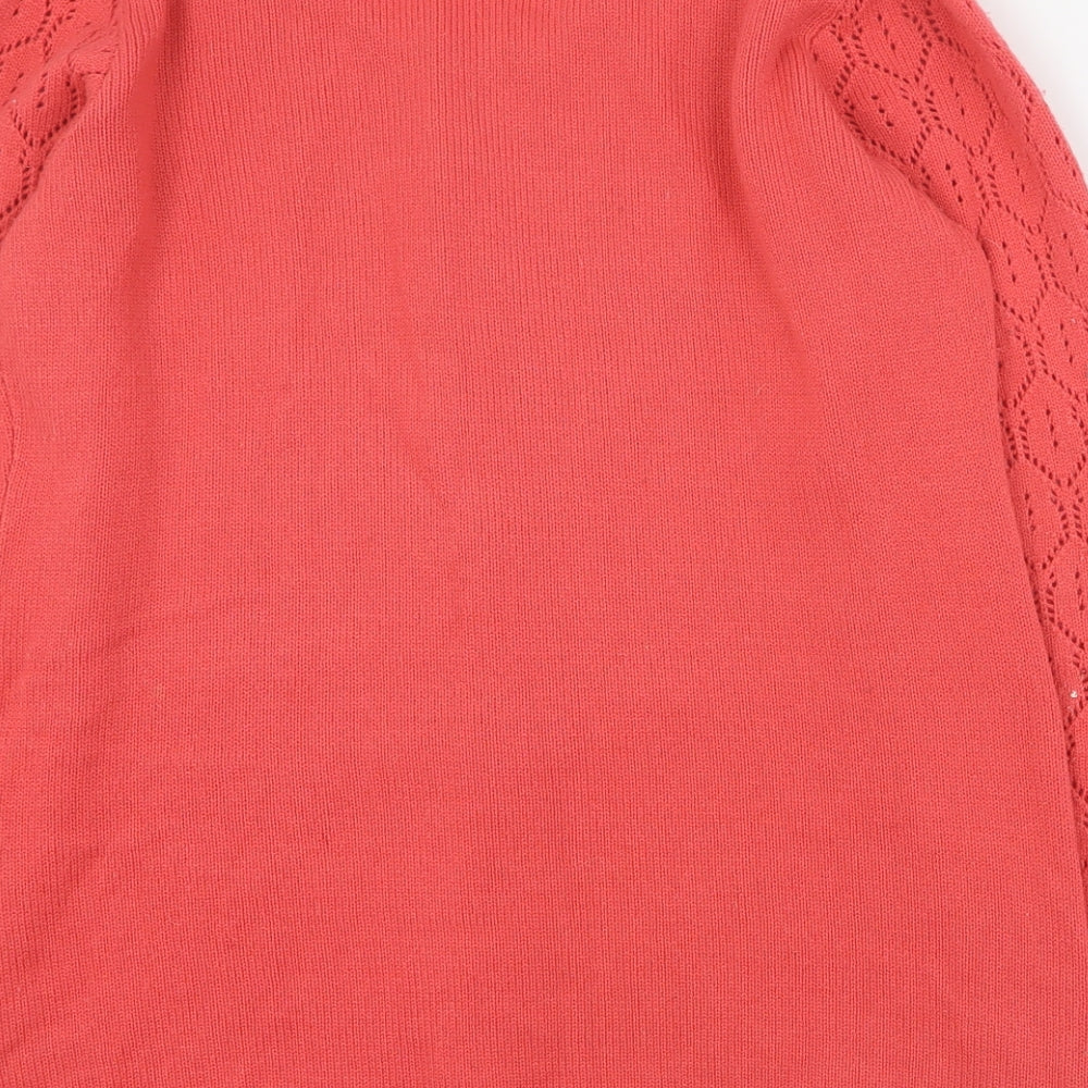 Womens UK Size 12 Wardrobe Pink Cardigan Jumper