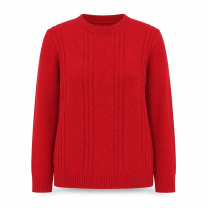 Womens UK Size S Lady Ice Red Pullover Jumper