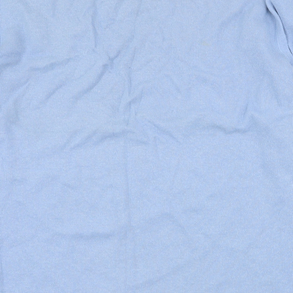 Matalan Mens Blue Round Neck  Cotton Pullover Jumper Size L