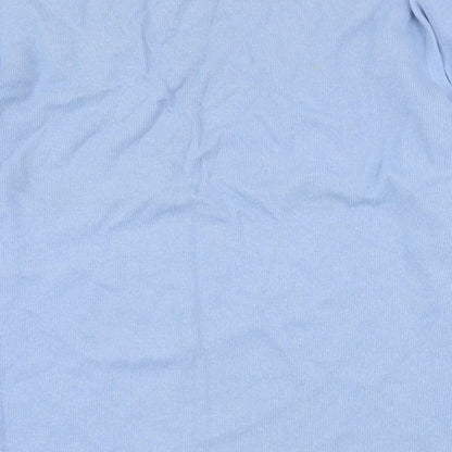 Matalan Mens Blue Round Neck  Cotton Pullover Jumper Size L