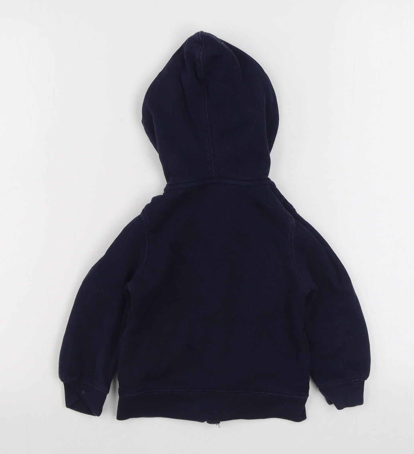 Gap Girls Blue  100% Cotton Full Zip Hoodie Size 3 Years  Zip