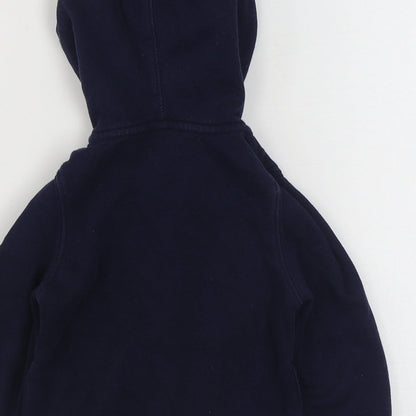 Gap Girls Blue  100% Cotton Full Zip Hoodie Size 3 Years  Zip