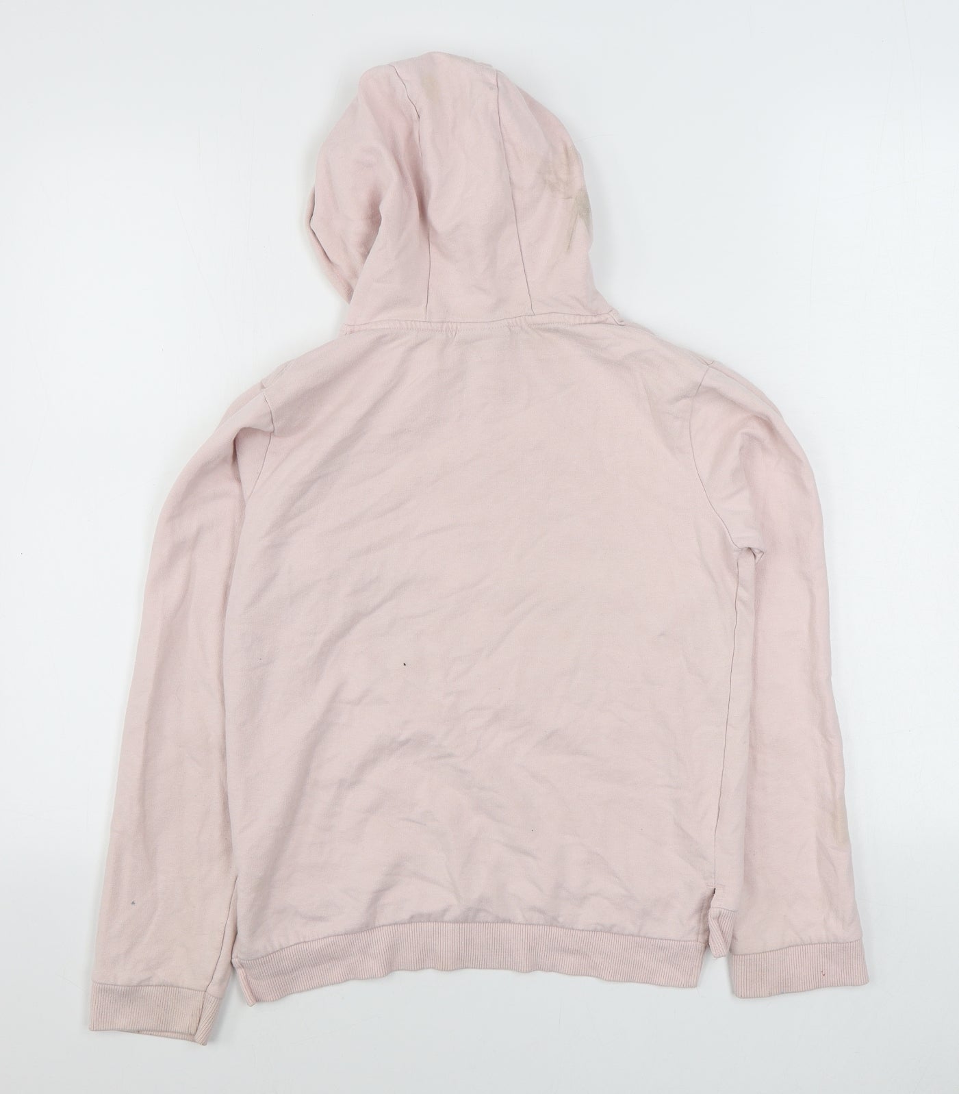 Matalan Girls Pink  Cotton Pullover Hoodie Size 13 Years  Pullover