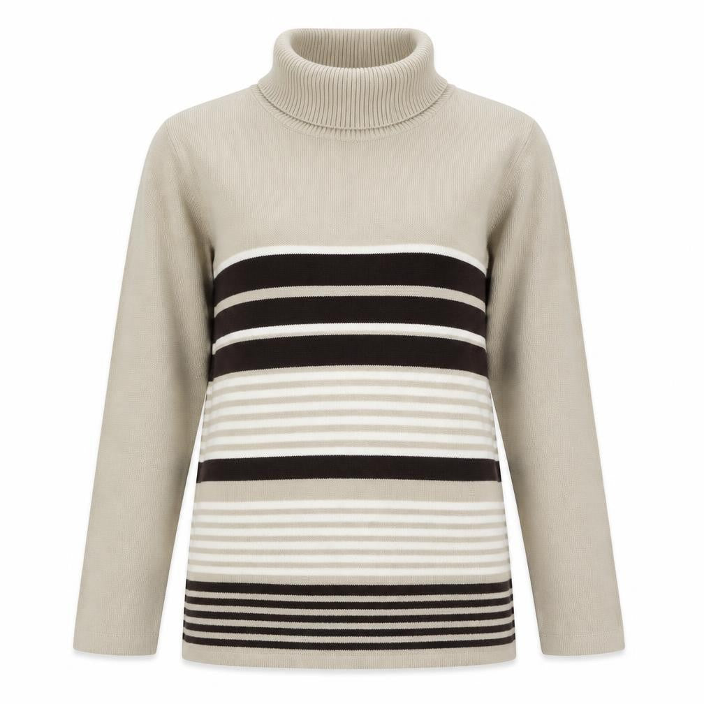 Womens UK Size S Pure & Natural Beige Pullover Jumper