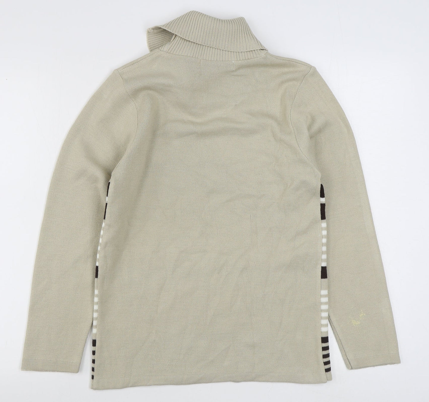 Womens UK Size S Pure & Natural Beige Pullover Jumper