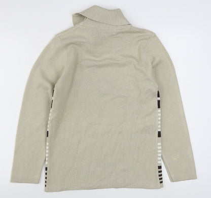 Womens UK Size S Pure & Natural Beige Pullover Jumper