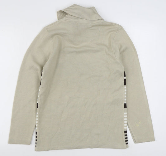 Womens UK Size S Pure & Natural Beige Pullover Jumper