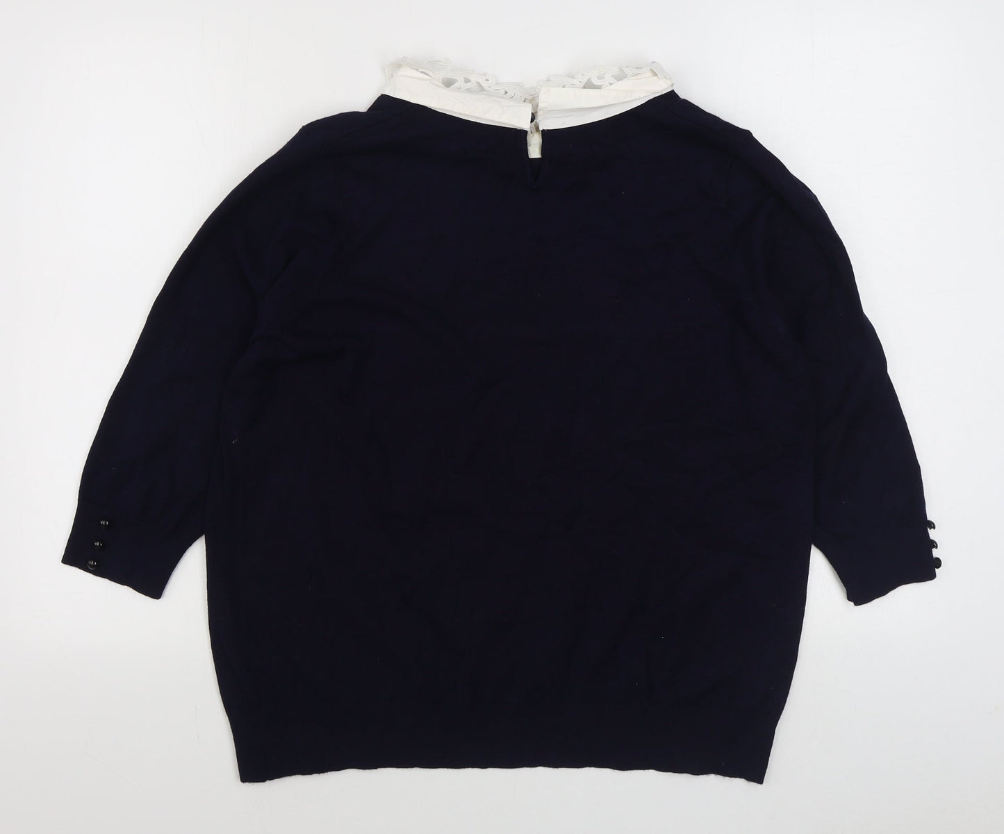 Womens UK Size L Bonmarché Blue Pullover Jumper