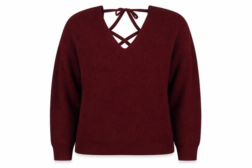 Womens UK Size 12 SheIn Red Pullover Jumper