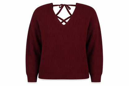 Womens UK Size 12 SheIn Red Pullover Jumper