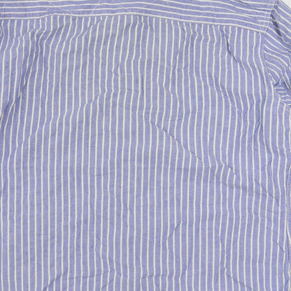Mens UK Size 2XL Pepe Jeans Blue  Button-Up Long Sleeve Casual Shirt