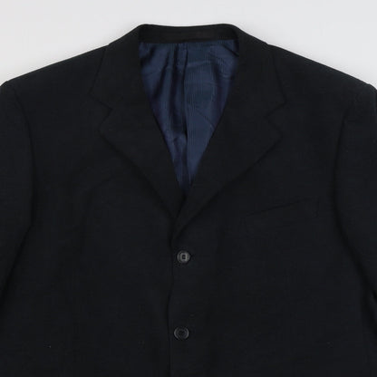 Mens UK Size M Marks and Spencer Regular Blue Suit Jacket