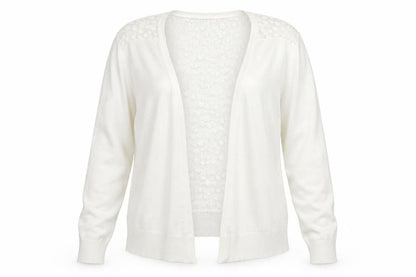 Womens UK Size M Autonomy White Cardigan Jumper