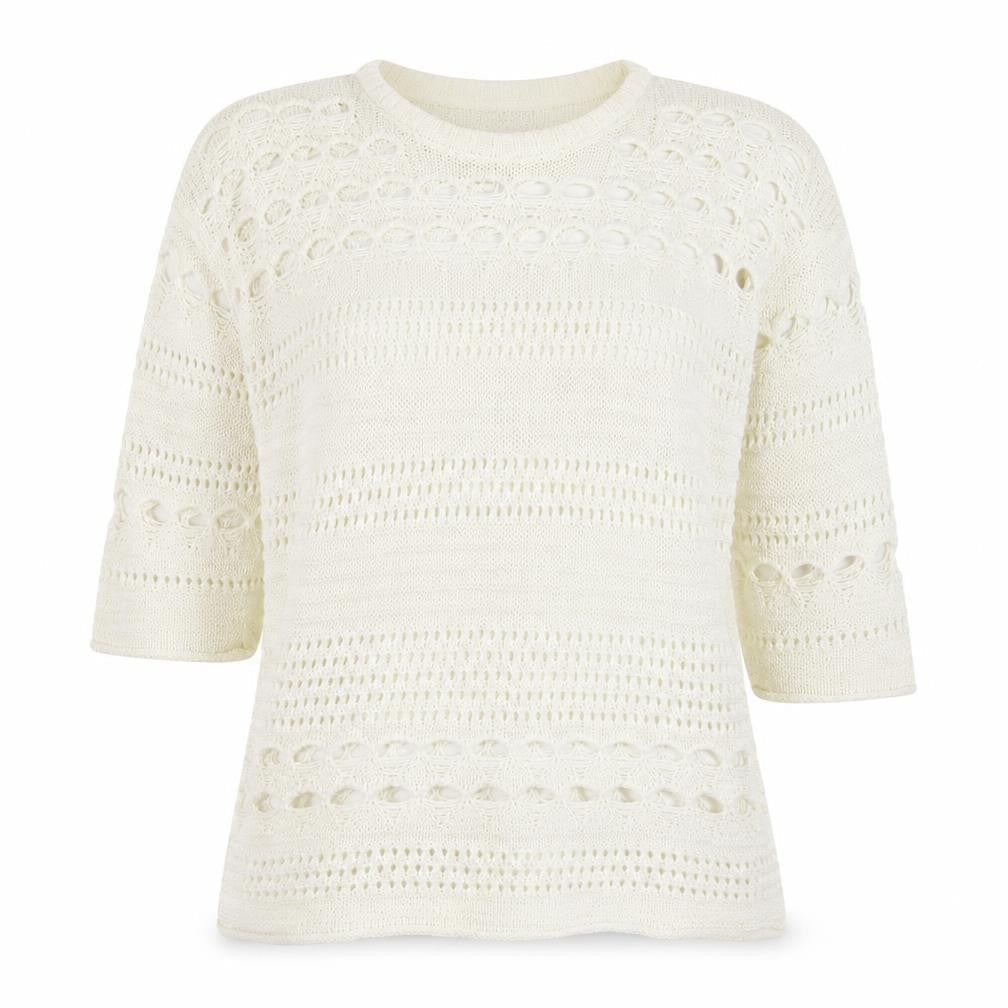 Womens UK Size M NEXT White Pullover Jumper