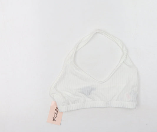 Womens UK Size 12 Missguided White Camisole Tank