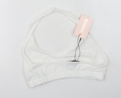 Womens UK Size 12 Missguided White Camisole Tank