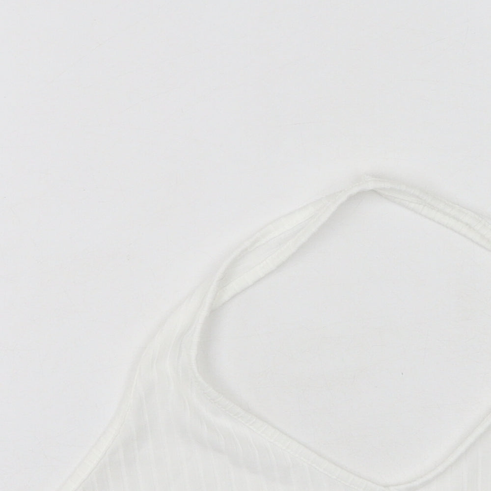 Womens UK Size 12 Missguided White Camisole Tank