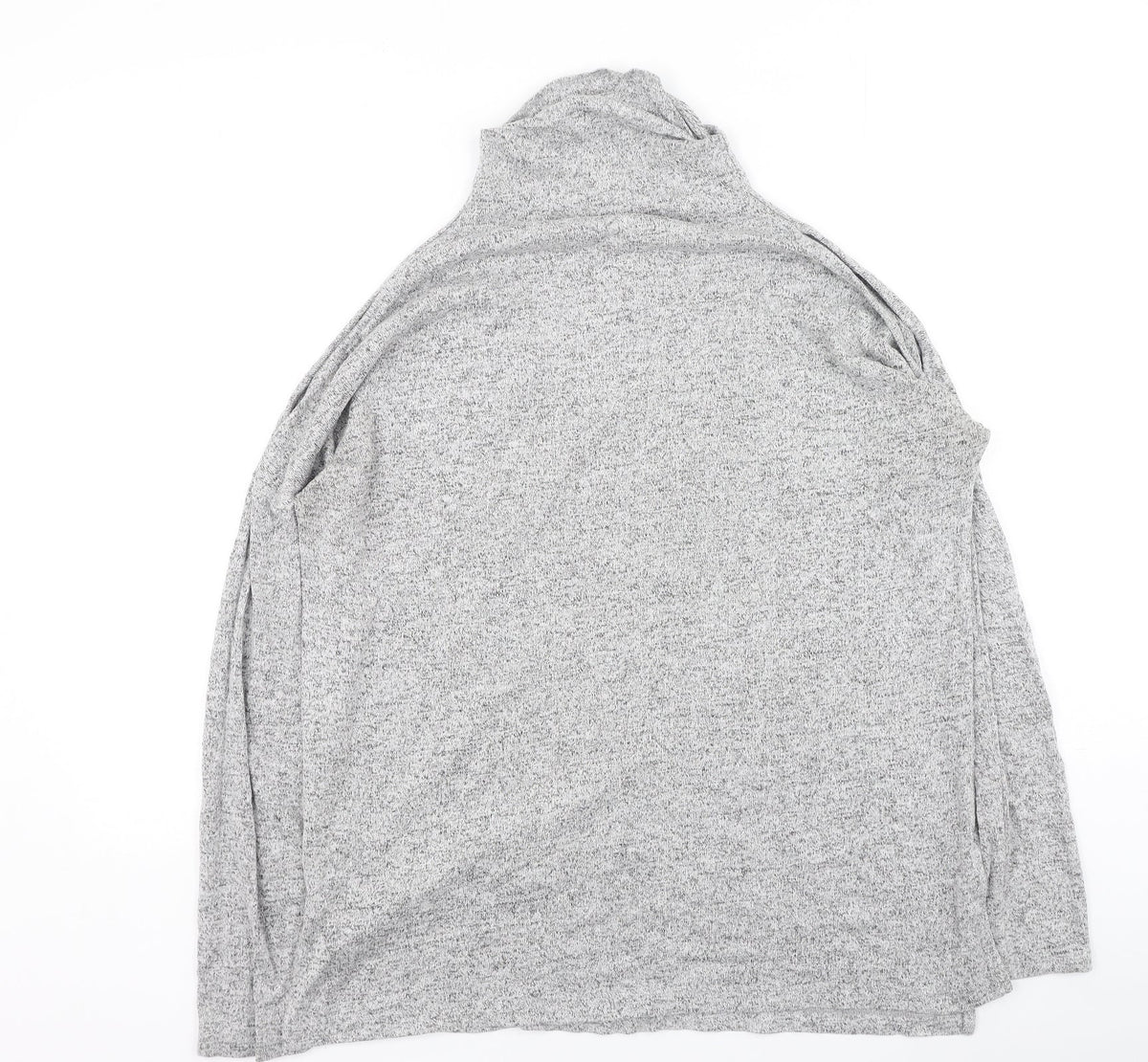 Deane & White Womens Grey High Neck  Rayon Pullover Jumper Size M