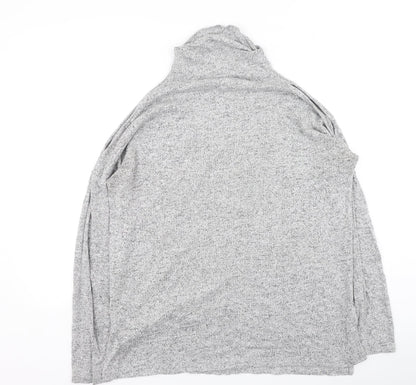 Deane & White Womens Grey High Neck  Rayon Pullover Jumper Size M