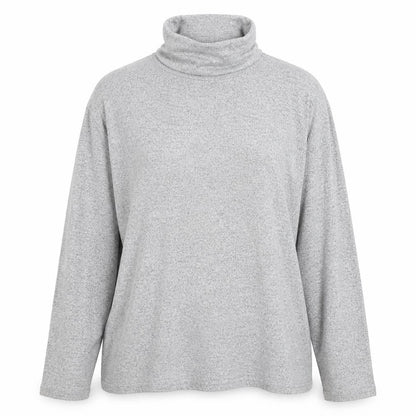 Deane & White Womens Grey High Neck  Rayon Pullover Jumper Size M