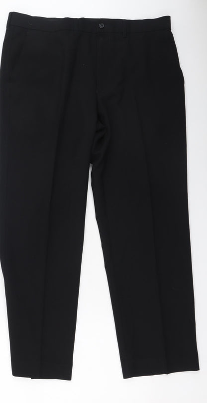 Womens UK Size 36 Marks and Spencer Regular Fit  Black Trousers