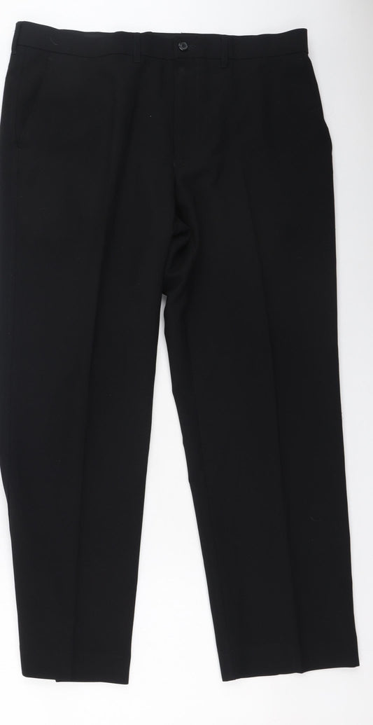 Womens UK Size 36 Marks and Spencer Regular Fit  Black Trousers