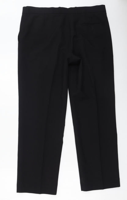 Womens UK Size 36 Marks and Spencer Regular Fit  Black Trousers
