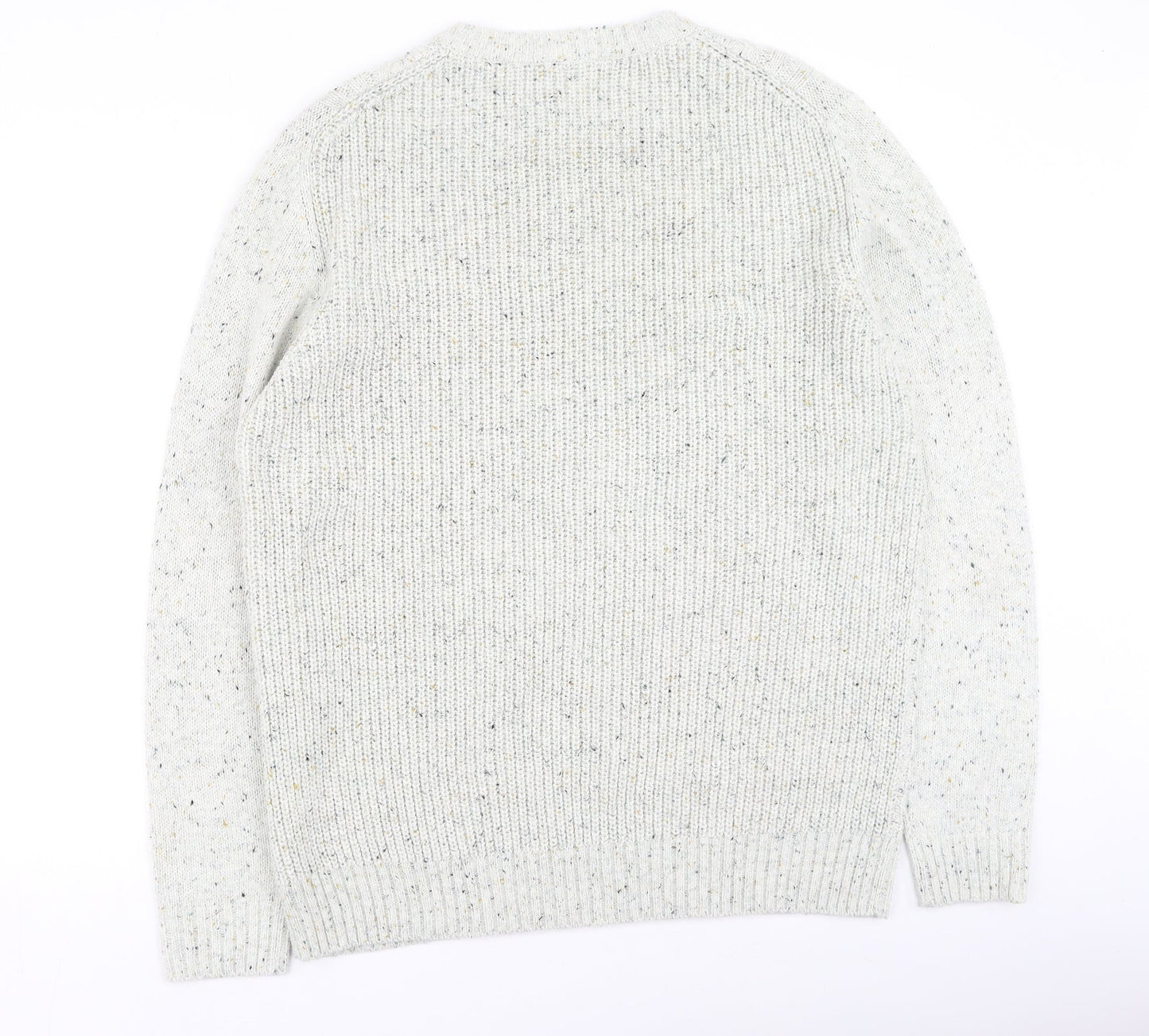 George  Womens Beige Round Neck  Acrylic Pullover Jumper Size XL