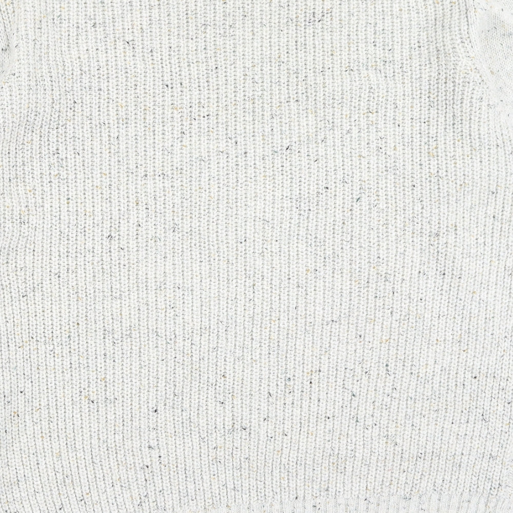 George  Womens Beige Round Neck  Acrylic Pullover Jumper Size XL