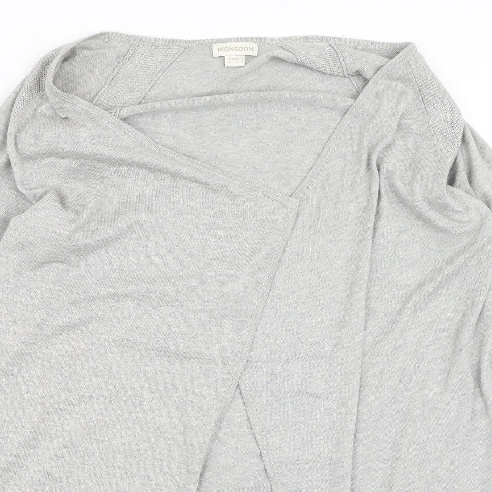 Womens UK Size 12 Monsoon Grey Cardigan Jumper