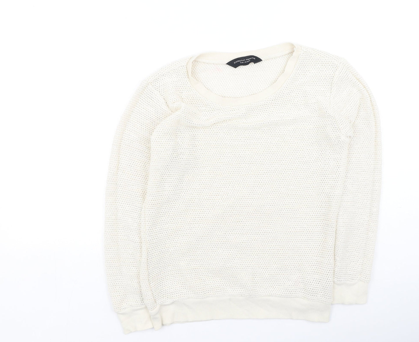 Womens UK Size 12 Dorothy Perkins Ivory Pullover Jumper