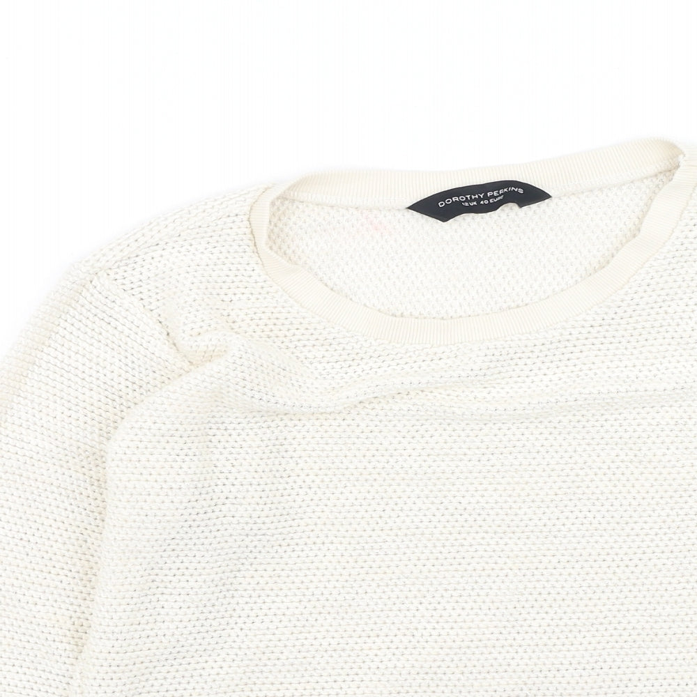 Womens UK Size 12 Dorothy Perkins Ivory Pullover Jumper