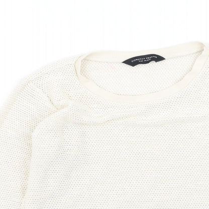 Womens UK Size 12 Dorothy Perkins Ivory Pullover Jumper