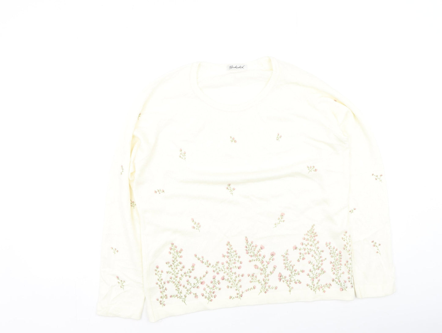 Womens UK Size 14 Berkertex Ivory Pullover Jumper